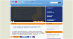 Desktop Screenshot of kavlifoundation.org